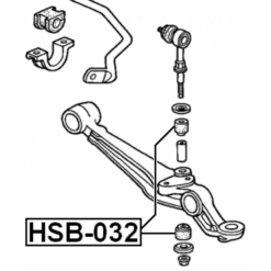 Alternative view of FRONT STABILIZER BAR LINK BUSH D13