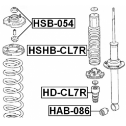 Alternative view of REAR SHOCK ABSORBER BUSHING