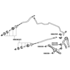 Alternative view of FRONT RADIUS ROD BUSHING