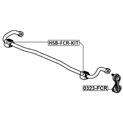 Alternative view of REAR STABILIZER BAR BUSH KIT D17