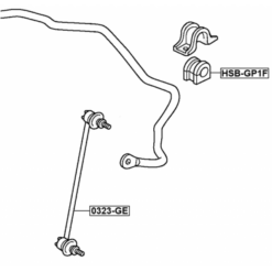 Alternative view of REAR STABILIZER BAR BUSH D18