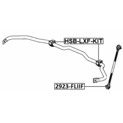 Alternative view of FRONT STABILIZER BAR BUSH KIT (SET FOR TWO SIDES) D26