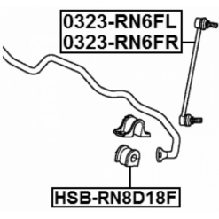 Alternative view of FRONT STABILIZER BAR BUSH D18