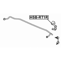 Alternative view of REAR STABILIZER BAR BUSH D14