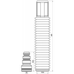 Alternative view of BOOT WITH JOUNCE BUMPER REAR SHOCK ABSORBER KIT (SET FOR TWO SIDES)