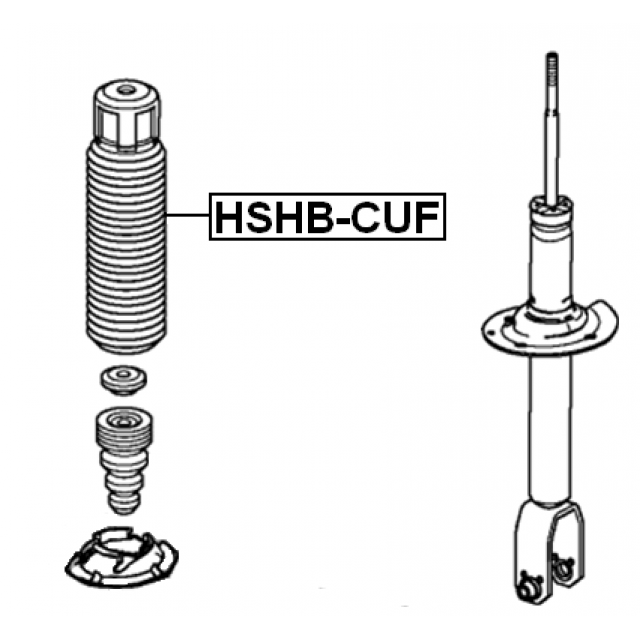 REAR SHOCK ABSORBER BOOT (SET FOR TWO SIDES) - Image 2