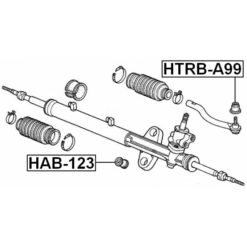 Alternative view of TIE ROD END BOOT 26X29X12.8