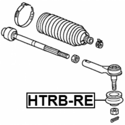 Alternative view of TIE ROD END BOOT 29X26.85X13.8
