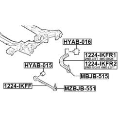 Alternative view of BUSHING, FRONT LOWER CONTROL ARM