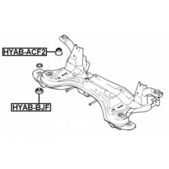 Alternative view of SUBFRAME FRONT BUSHING