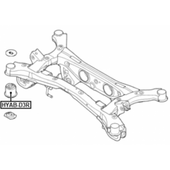 Alternative view of SUBFRAME BUSHING