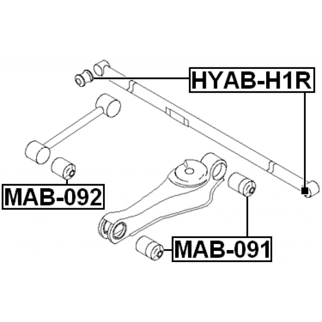 REAR TRANSVERSE ROD BUSHING - Image 2