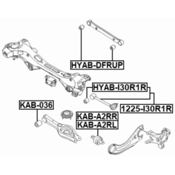 Alternative view of REAR TRANSVERSE ROD BUSHING