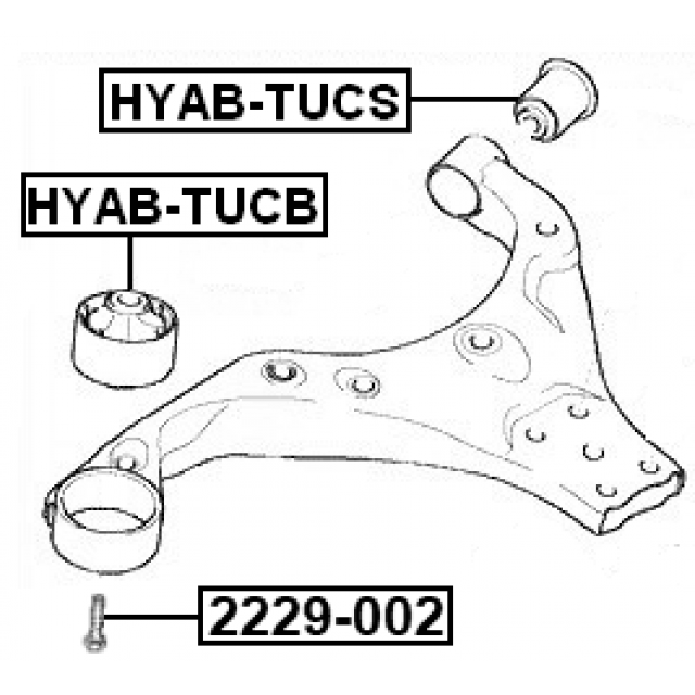 REAR BUSHING, FRONT CONTROL ARM - Image 2
