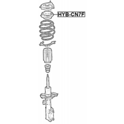 Alternative view of FRONT SHOCK ABSORBER BEARING