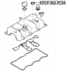 Alternative view of SEAL RING, SPARK PLUG TUBE KIT PCS 4