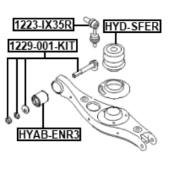 Alternative view of REAR SHOCK ABSORBER JOUNCE BUMPER