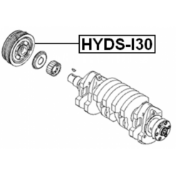 Alternative view of CRANKSHAFT PULLEY