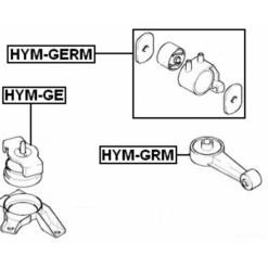 Alternative view of FRONT ENGINE MOUNT (HYDRO)