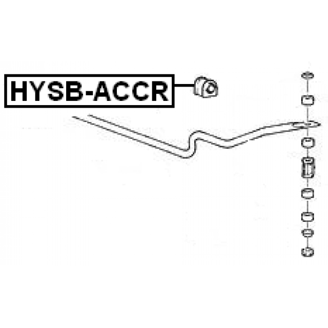 REAR STABILIZER BAR BUSH D14.5 - Image 2