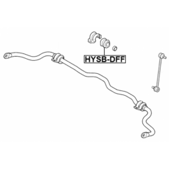 Alternative view of REAR STABILIZER BAR BUSH D20.5