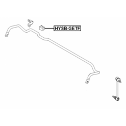 Alternative view of FRONT STABILIZER BAR BUSH D19.5