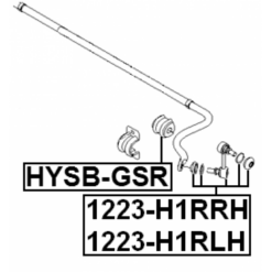 Alternative view of REAR STABILIZER BAR BUSH D18.8