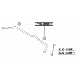 Alternative view of FRONT STABILIZER BAR BUSH D21