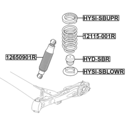 Alternative view of REAR SPRING LOWER SEAT