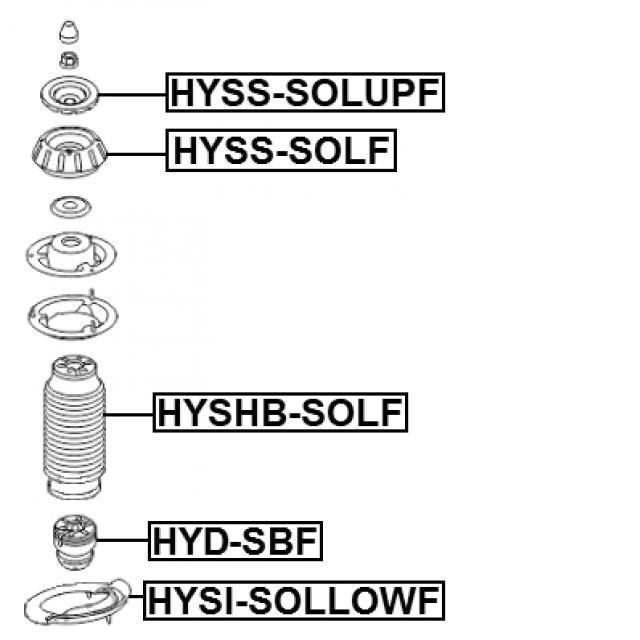 FRONT SHOCK ABSORBER MOUNTING - Image 2