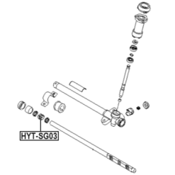 Alternative view of STEERING RACK BUSHING