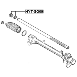 Alternative view of STEERING RACK BUSHING