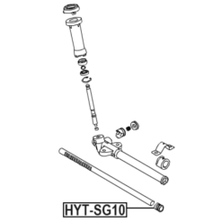 Alternative view of STEERING RACK BUSHING