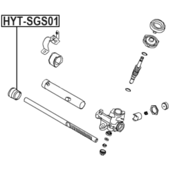 Alternative view of STEERING RACK BUSHING