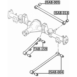 Alternative view of REAR TRANSVERSE ROD BUSHING