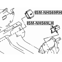 Alternative view of LEFT ENGINE MOUNT