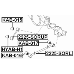 Alternative view of BUSHING, REAR TRAILING ARM