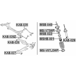 Alternative view of REAR ROD BUSHING