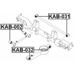 Alternative view of REAR TRANSVERSE ROD BUSHING