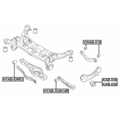 Alternative view of BUSHING RIGHT, REAR TRAILING ARM