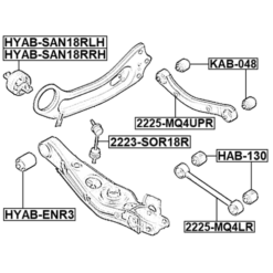 Alternative view of REAR TRANSVERSE ROD BUSHING
