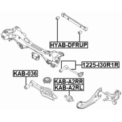 Alternative view of BUSHING RIGHT, REAR TRAILING ARM
