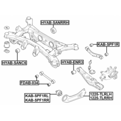 Alternative view of BUSHING RIGHT, REAR TRAILING ARM