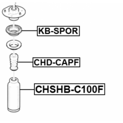 Alternative view of FRONT SHOCK ABSORBER BEARING