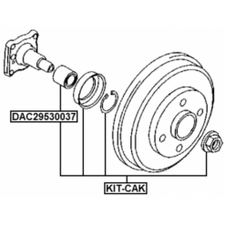 Alternative view of REAR WHEEL BEARING REPAIR KIT