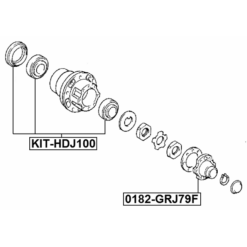 Alternative view of REAR AXLE SHAFT BEARING KIT