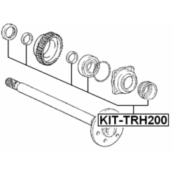 Alternative view of REPAIR KIT, BALL BEARING REAR AXLE SHAFT 40X94X26X31