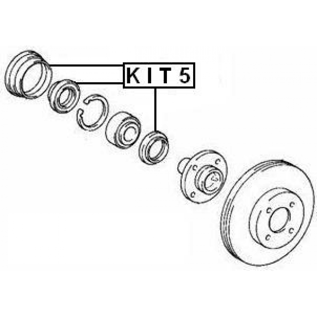 HUB OIL SEAL REPAIR KIT 50.5X66.05X7.5X12 - Image 2