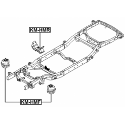 Alternative view of FRONT ENGINE MOUNT