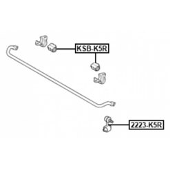 Alternative view of REAR STABILIZER BAR BUSH D17